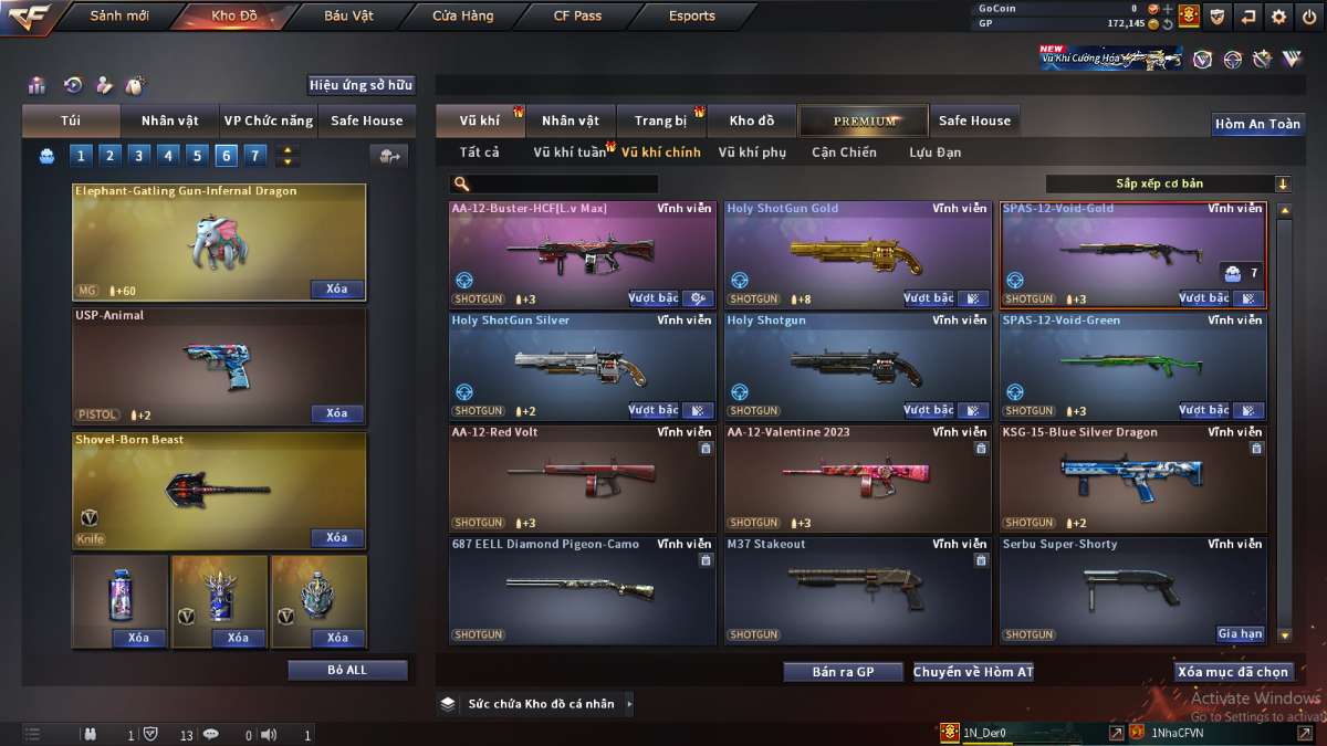 shop acc cf uy tin gia re